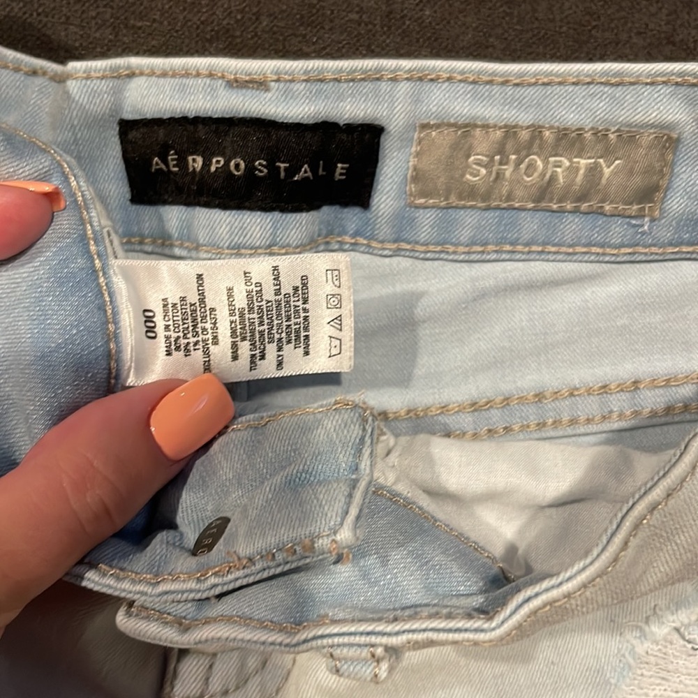BUNDLE - (3) Aeropostale girls denim shorts - size 000 - Picture 6 of 10